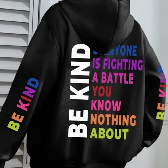 Source Unknown Tops - Comfy Be Kind Pullover Hoodie